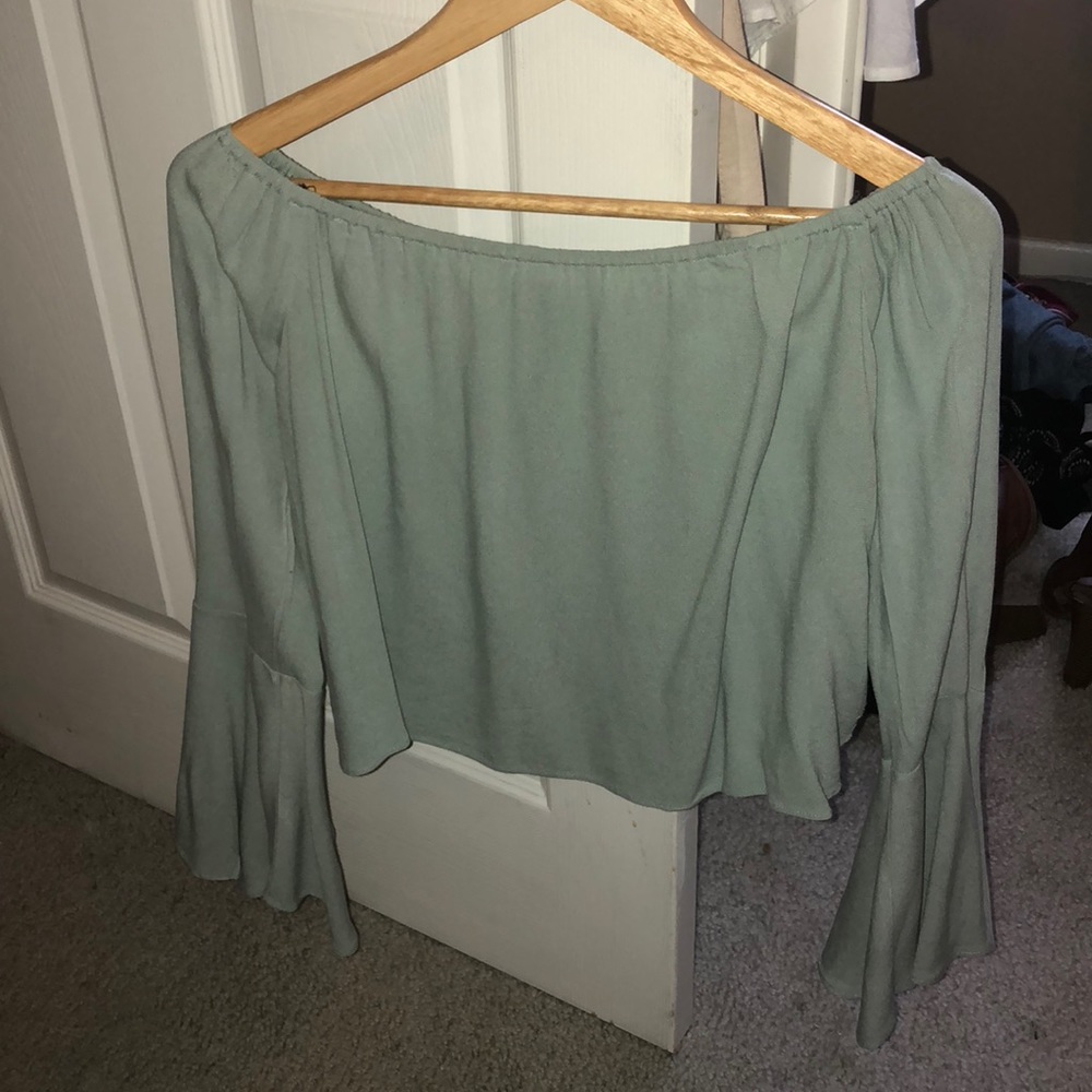 Forever 21 off shoulder bell sleeve shirt!
